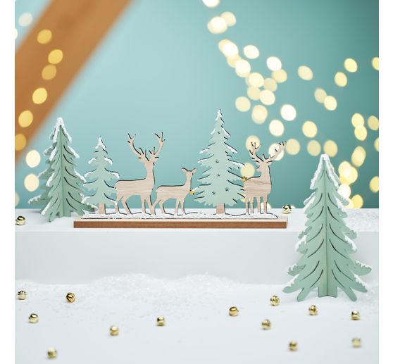 VBS Houten bouwpakket "Winterbos met rendieren"