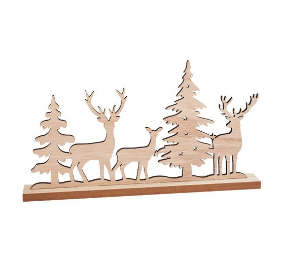 VBS Houten bouwpakket "Winterbos met rendieren"