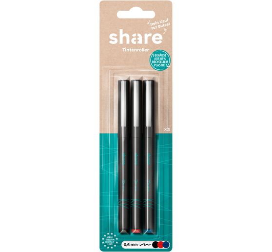 share Rollerball pen, set of 3
