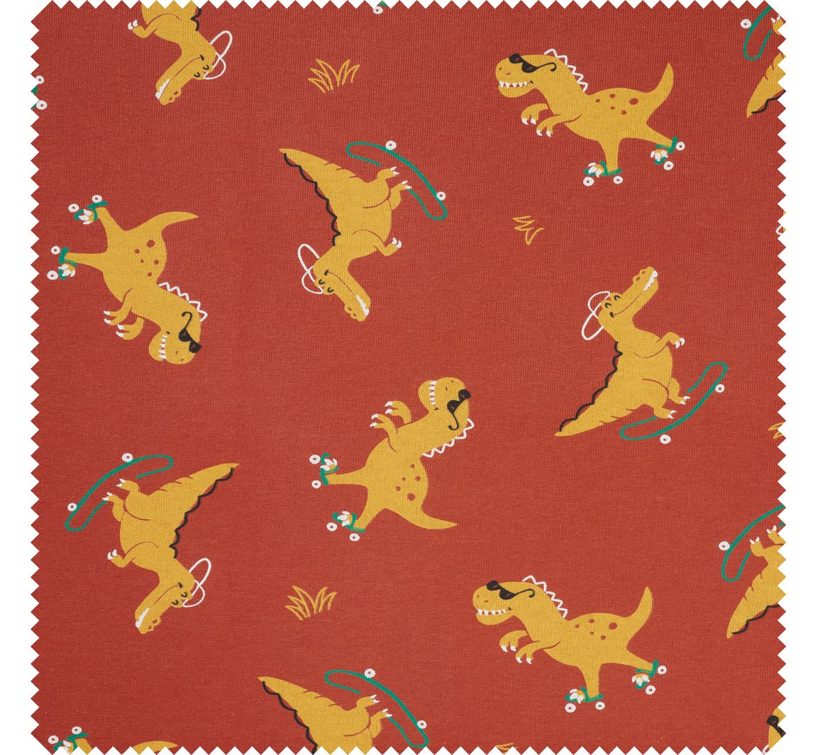 Sweat stof "Dinos and Crocodile"