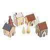 VBS Wooden cottage scene, illuminated, 8 pcs.