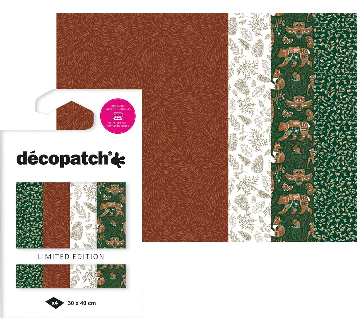 Décopatch Pocket Hot-Foil Collection "Forest"