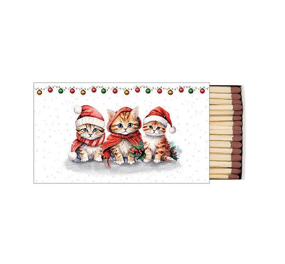 Servet "Grappige kerstkittens"