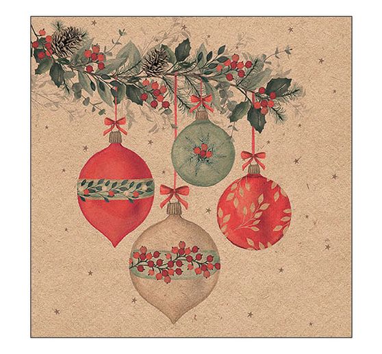 Servet "Kerstballen"