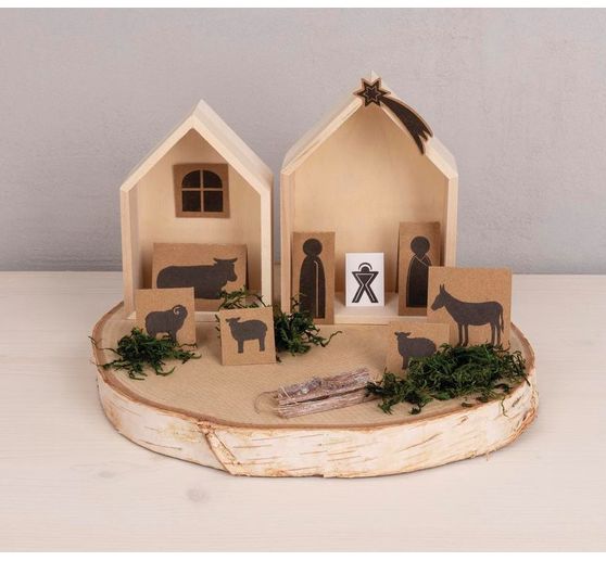Wooden frame "Houses - Wide", set of 2
