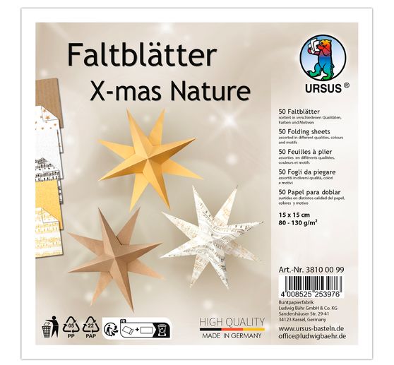 Vouwpapier "Xmas Nature"