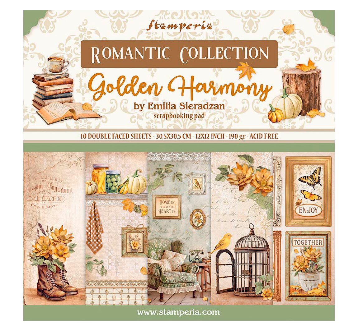 Scrapbook blok "Golden Harmony"