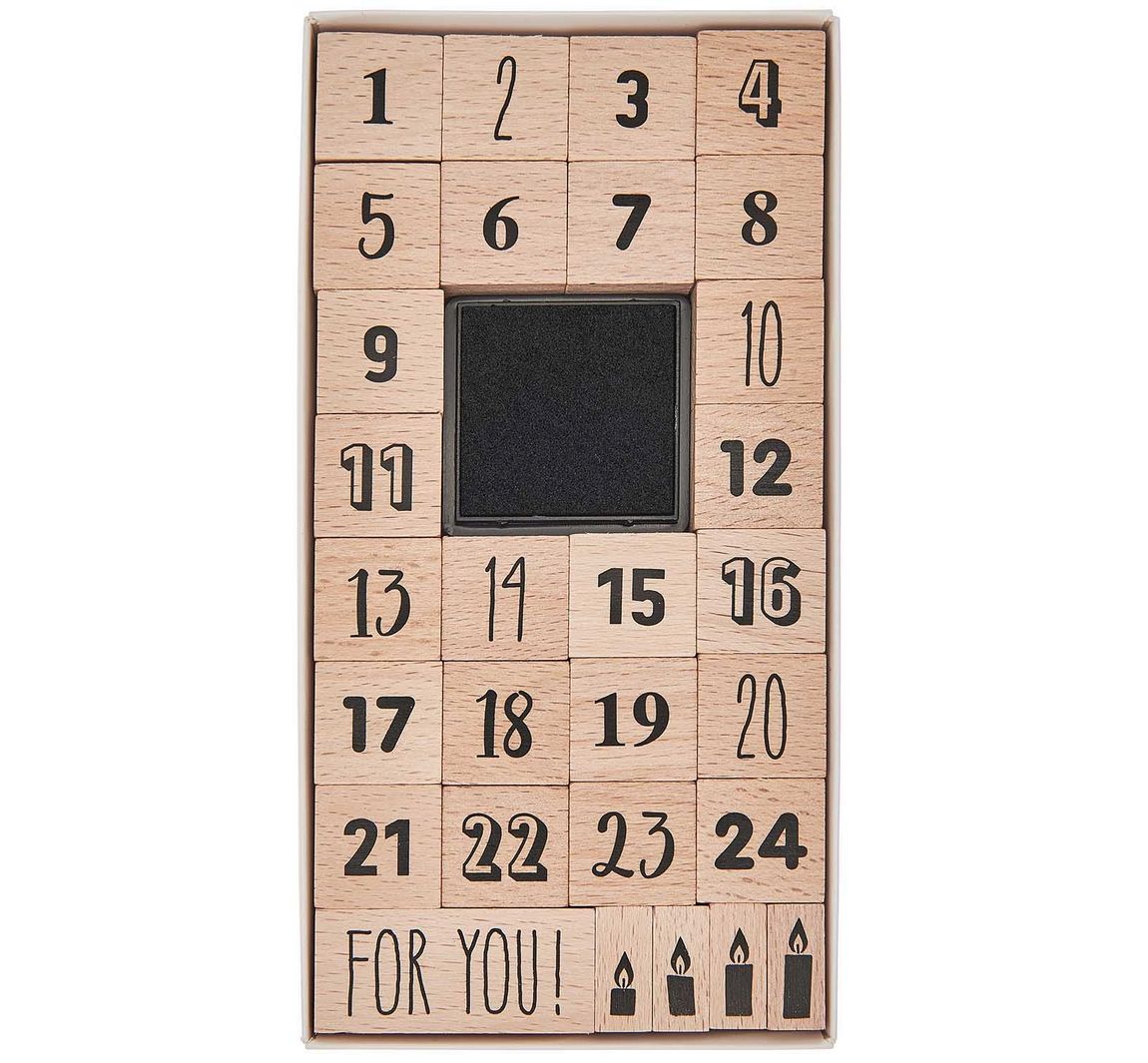 XL Stempel set "Advents cijfers"