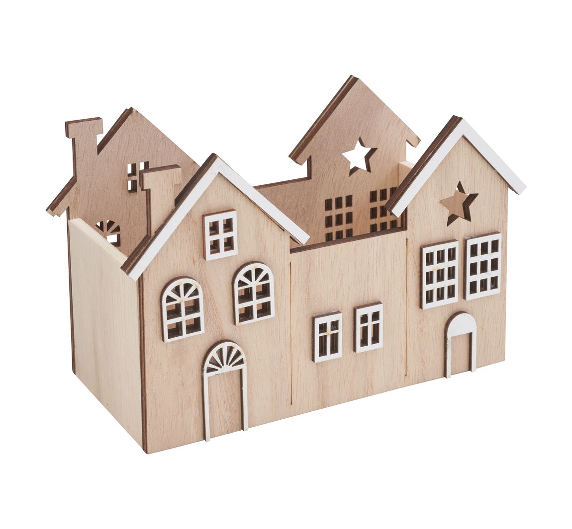 VBS Houten doos "Huizen"