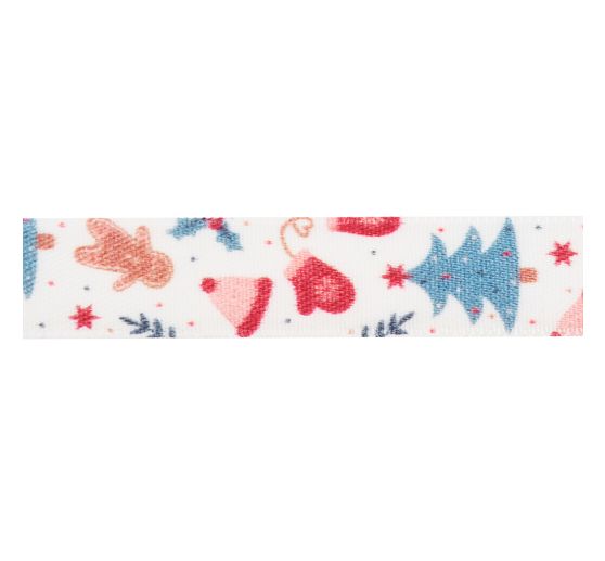 Satijnen lint "Winter Wonderland"