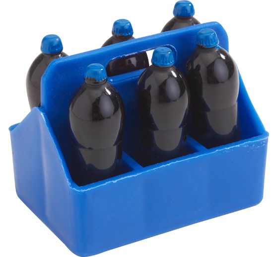 VBS Miniatuur "Flessenkrat" + 6 flessen
