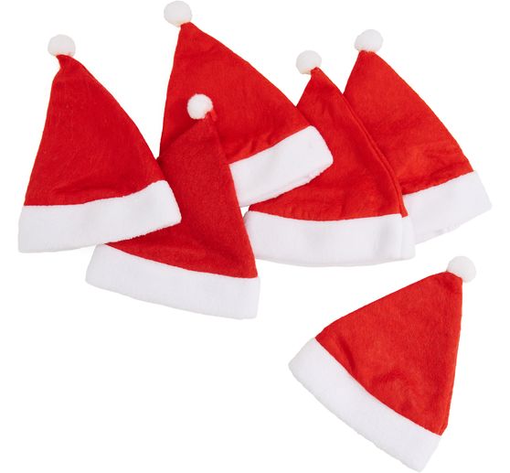 VBS Kerstmutsen voor 8 cm hoofddiameter, 6 stuks