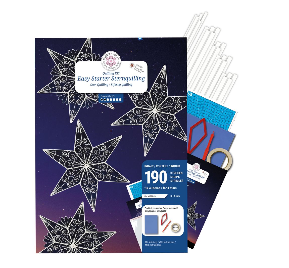 Easy Starter Quilling Set "Stars"