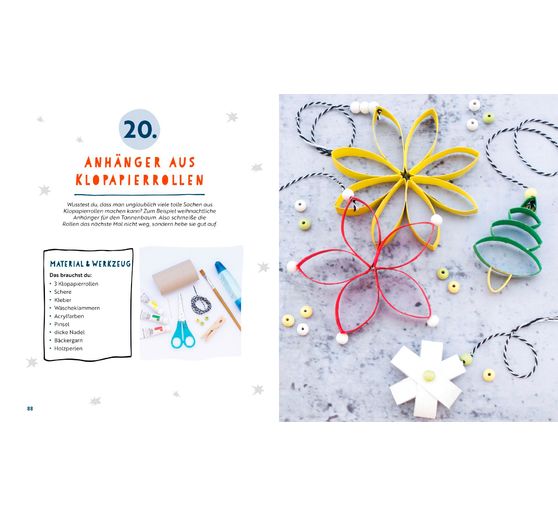 Boek "24 x Basteln mit Kindern - Weihnachtliche Projekte für Kindergarten und Vorschule"