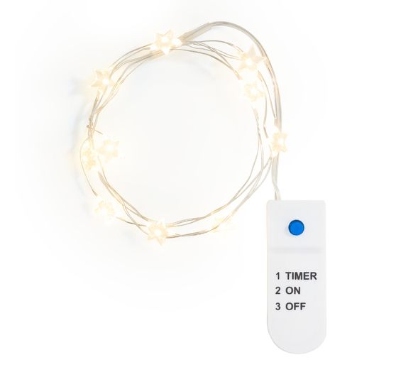 VBS LED Snoer lampjes "Ster", 10 LED's, met timer