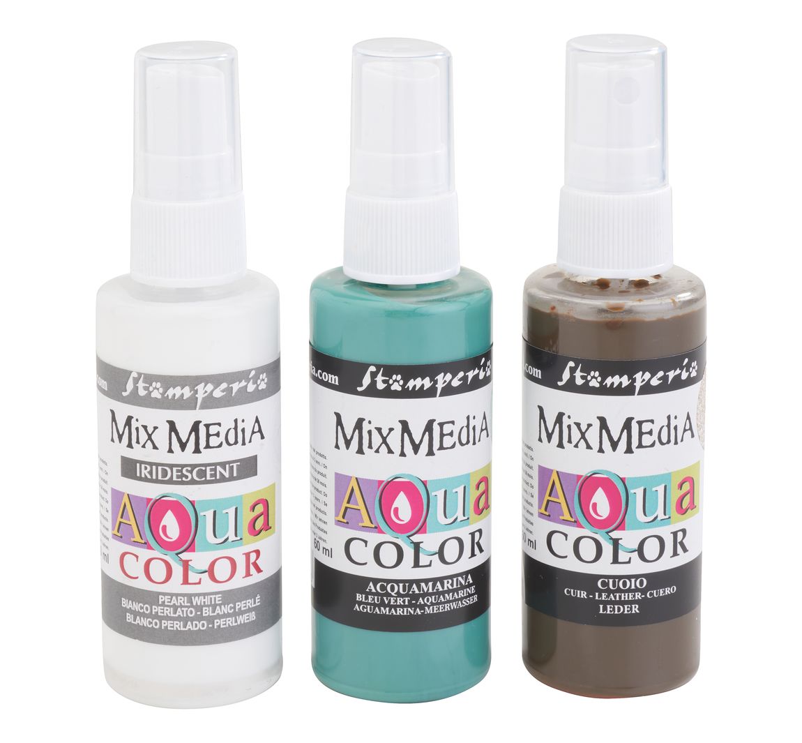 Stamperia Aquacolor "Create Happiness", set van 3