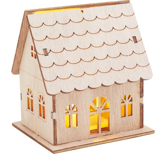 VBS Houten bouwpakket "Huis", incl. LED's