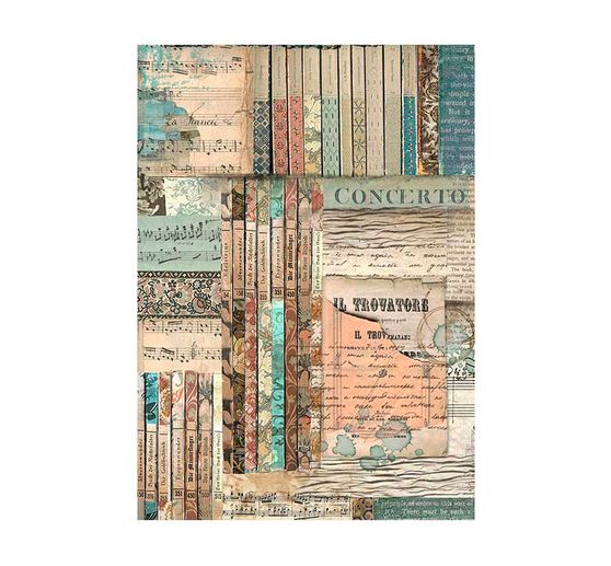 Motif straw silk backgrounds "Music"