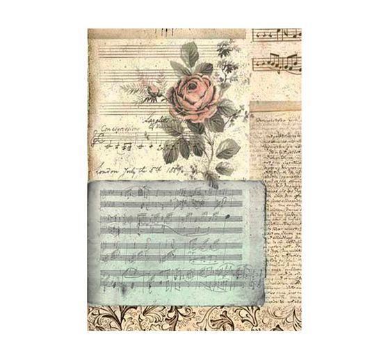 Motif straw silk backgrounds "Music"