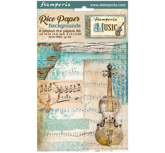 Motif straw silk backgrounds "Music"