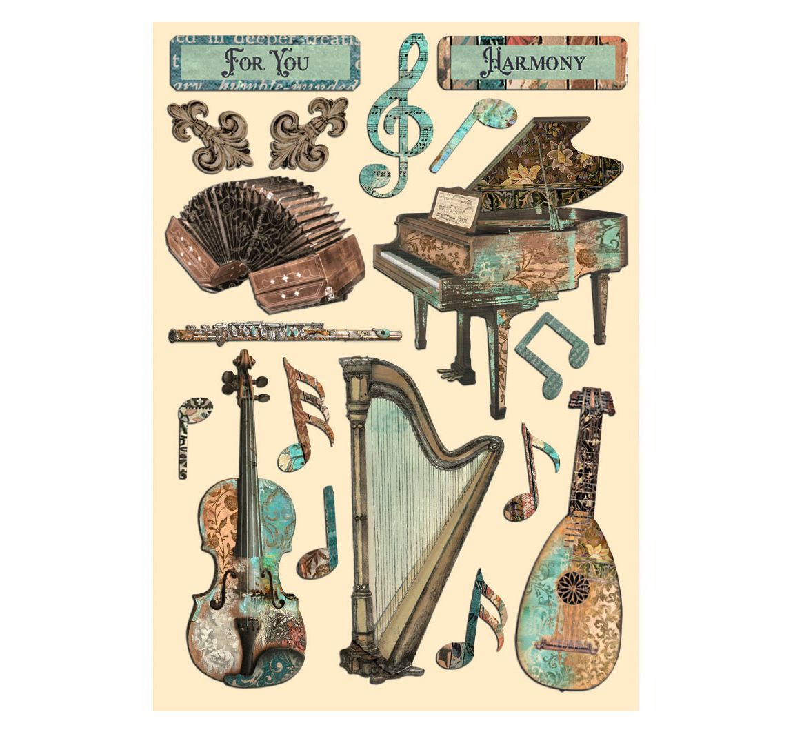 Lasercut motieven "Music"