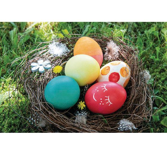 Egg dyes set with 5 colours