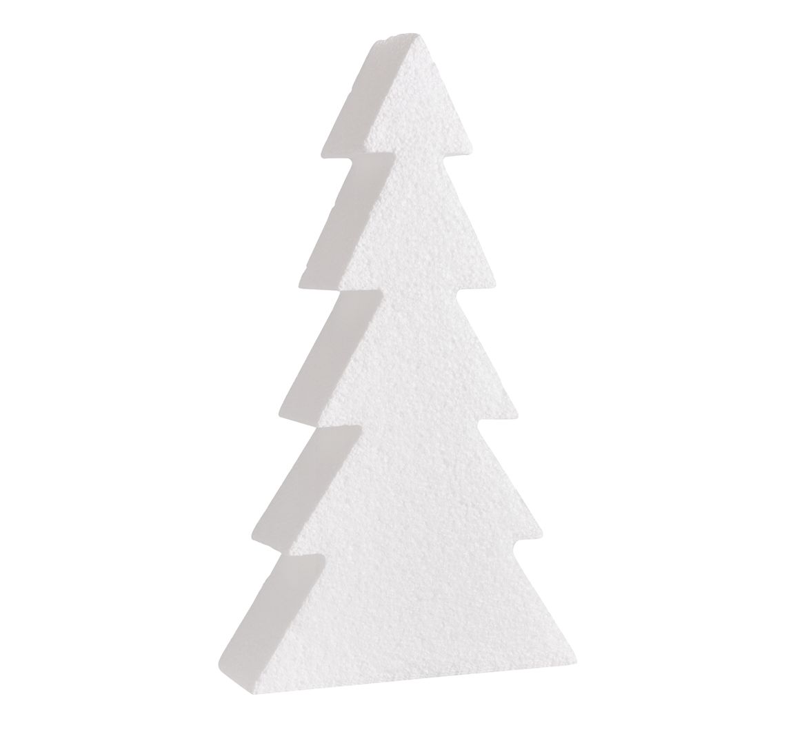 Piepschuim vorm "Dennenboom - 20 x 11 x 4 cm