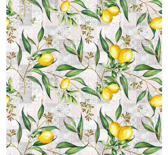 Katoenen stof "Limonero", acryl gecoat