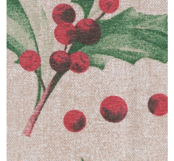 Motief stof linnen look "Ilex"