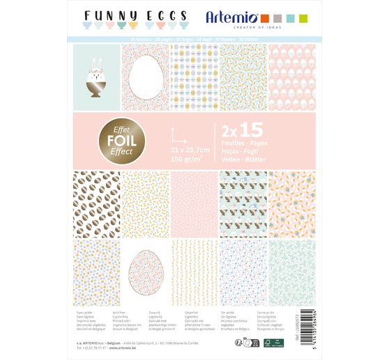 Papier blok "Funny Eggs"