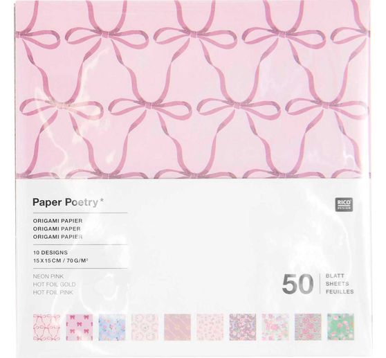 Folding sheets "La Vie En Rose"