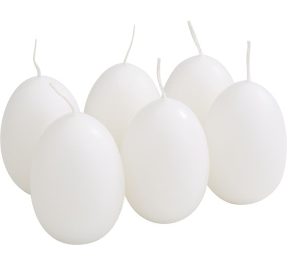 Ei kaarsen, pak van 6 in eierdoos