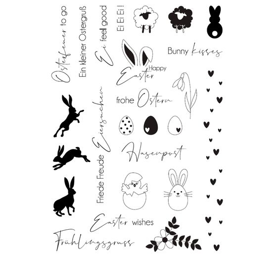 VBS Siliconen stempel "Happy Easter"