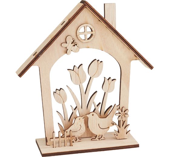 VBS Houten bouwpakket motief huis "Lente ontwaken"