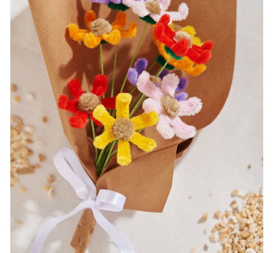 VBS Chenilledraad "Kleuren mix", 30 cm, set van 20