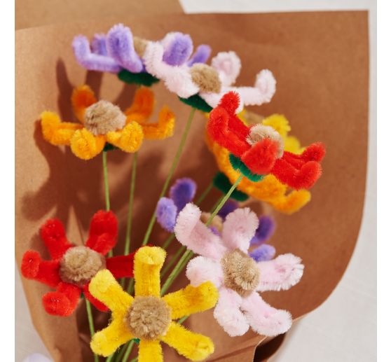 VBS Chenilledraad "Kleuren mix", 30 cm, set van 20