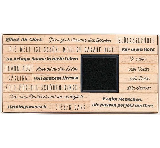 XL Stempel set "Poëzie album"