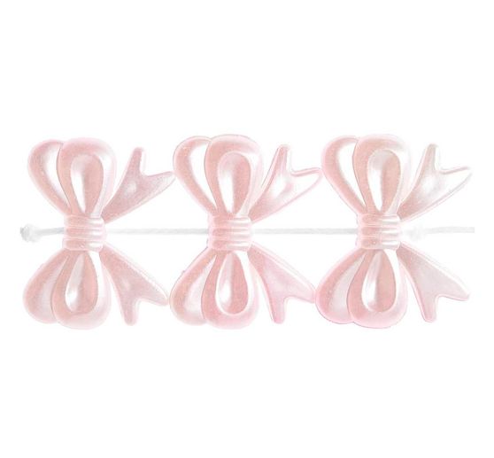itoshii Bead set "Bows", pearl pink