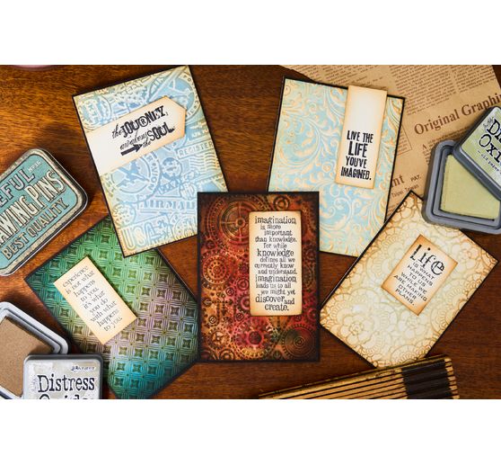 Sizzix Multi-Level Embossing template "Vault Flourish by Tim Holtz"