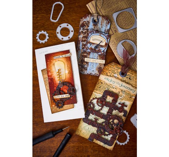 Sizzix Thinlits Punching template "Vault Industrial by Tim Holtz"