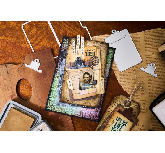 Sizzix Thinlits Punching template "Vault Noteworthy by Tim Holtz"