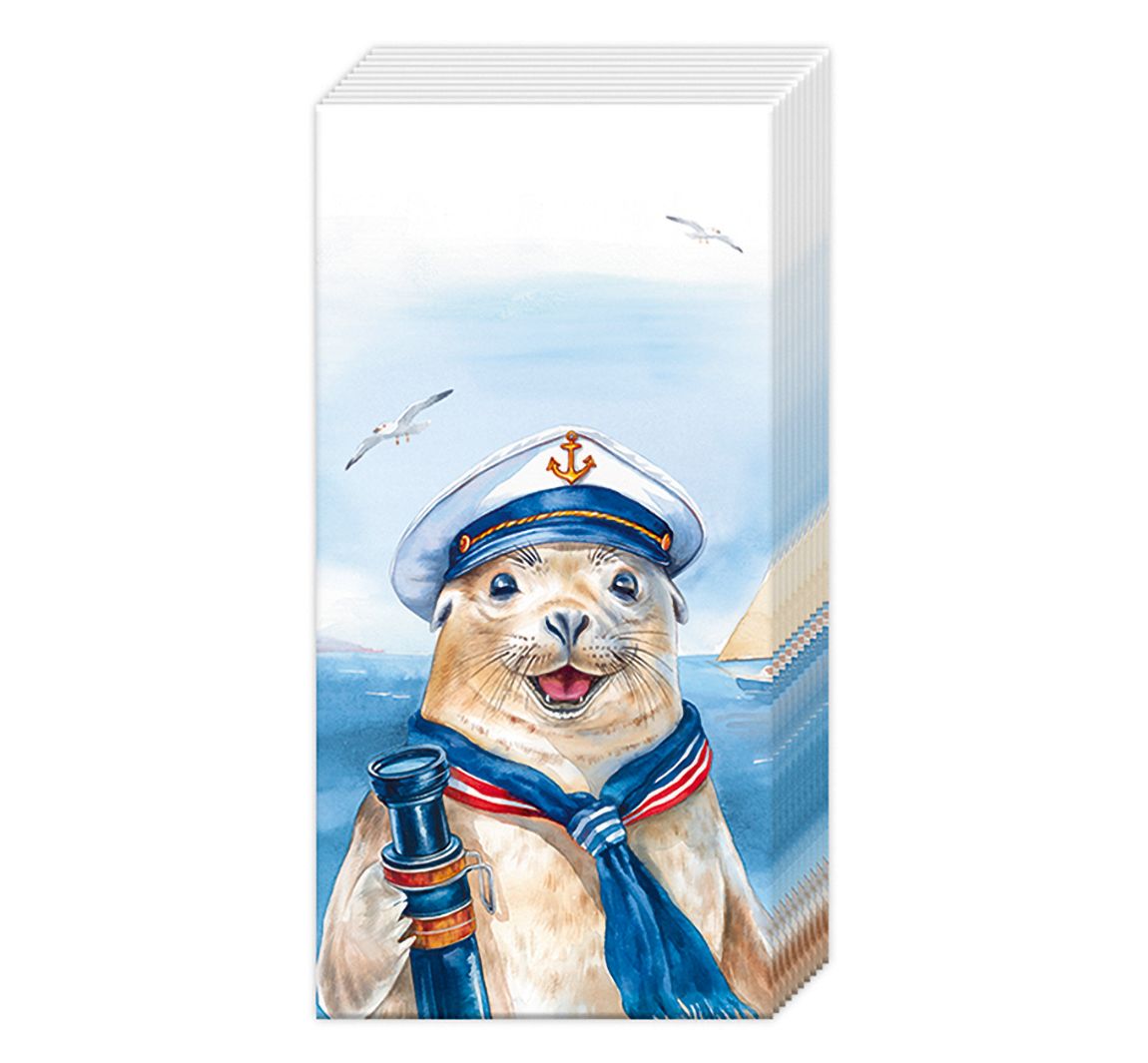Papieren zakdoeken "Captain Charlie"