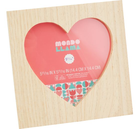 VBS Wooden picture frame "Heart"