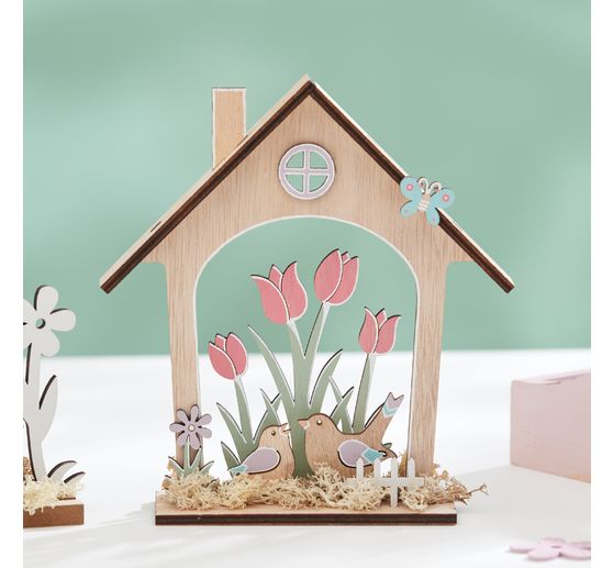 VBS Houten bouwpakket motief huis "Lente ontwaken"