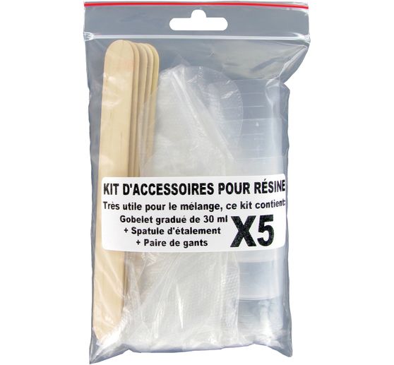 Casting resin accessory set
