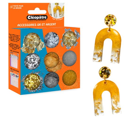 Goud-zilverdeeltjesmix, 9 potjes