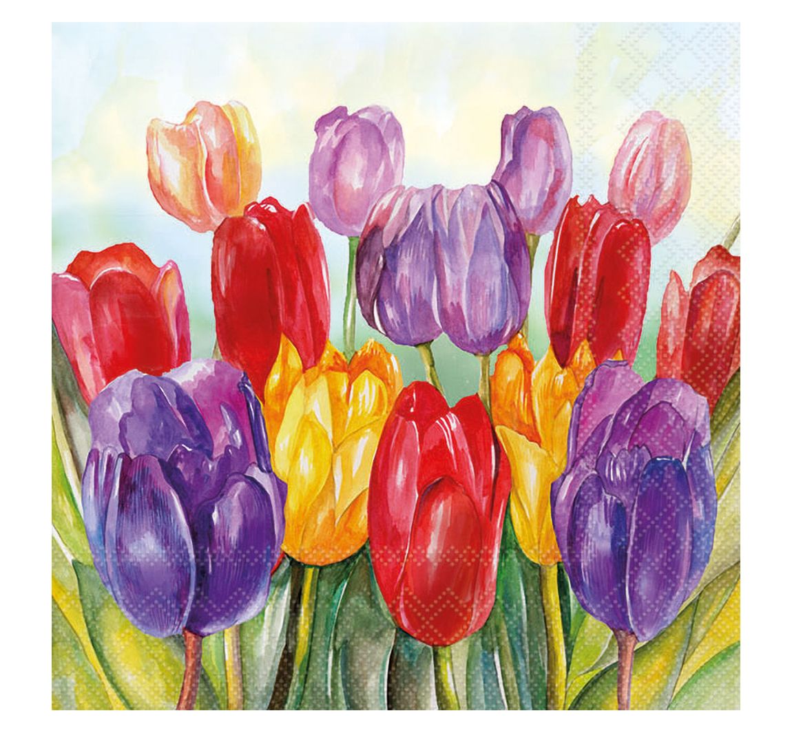 Servet "Colourful Tulips"