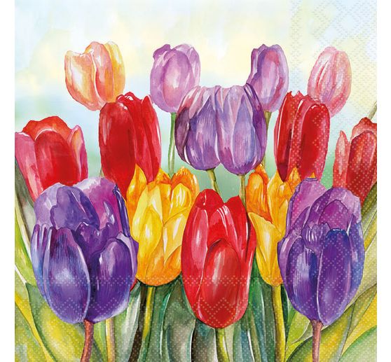 Servet "Colourful Tulips"