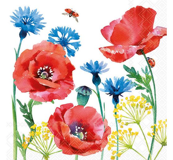 Servet "Veldbloemen"