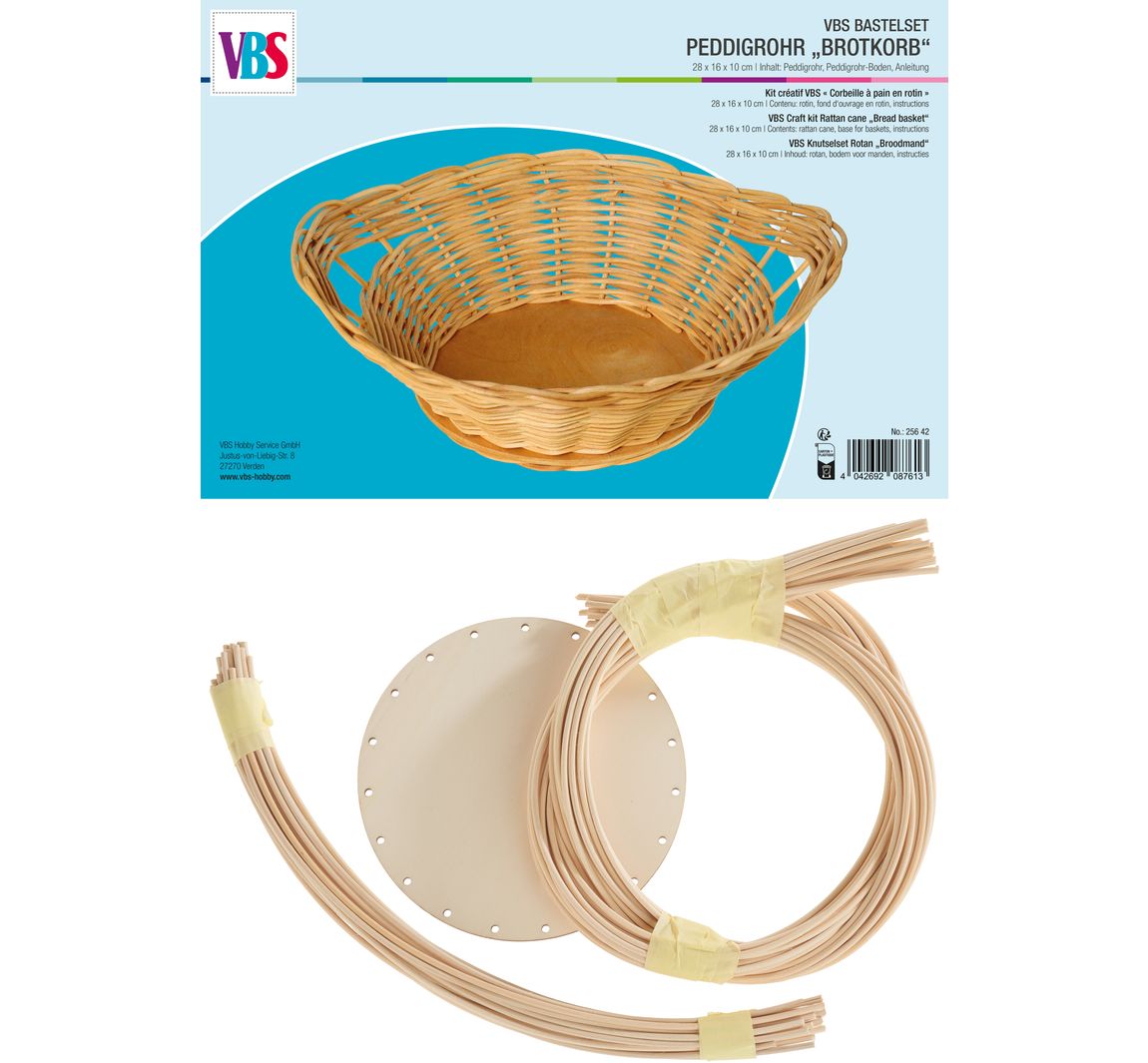 VBS Knutselset Rotan "Broodmand"
